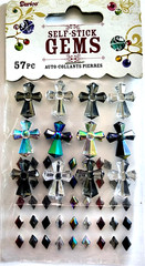 Darice Cross Diamond Gem Stickers Religious Scrapbook 3D Rhinestone 57pc 2008