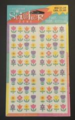 American Greetings TULIPS AND FLOWERS Stickers 2 Sheets Forget Me Not