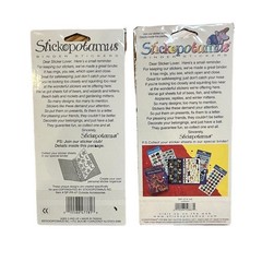 Vtg Lot 2 Stickopotamus Stickers Hawaii Tropical Outdoor Accessories Binder New