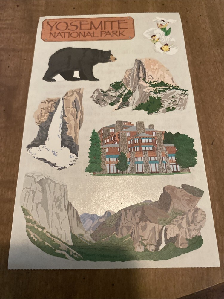 mrs. grossman’s stickers 1 Sheet Yosemite National Park 2004