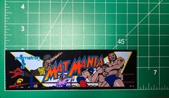 Mat Mania Arcade Marquee Sticker Decal 1.85×6” Holographic Glossy Vinyl