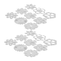 2 Pcs Scrapbooking Embossing Template Dies Cutting Set Carbon Steel Stencils