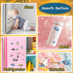 3-Pack Reusable Sticker Books for Toddlers 2-4 Years, Vehicles, Animals & Farm