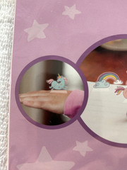 2 pkg SandyLion Pop-Up Stand Up Stickers 3D Effect Unicorn Rainbow NIP decal