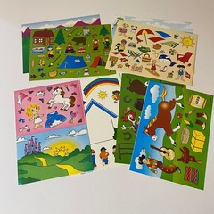 Oriental Trading Camping Beach Unicorn Church & More Sticker Scenes