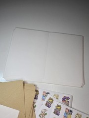 Easter Bunny Stickers+ 20 Envelopes(10 White, 10 Brown) +20 Cards