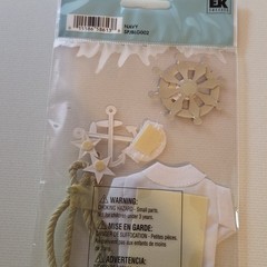 Navy themed scrapbook kit