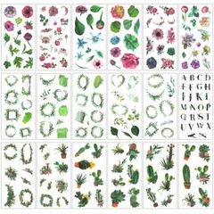 Wrapables Washi Stickers Sets for Scrapbooking, Crafts, Stationery, Diary