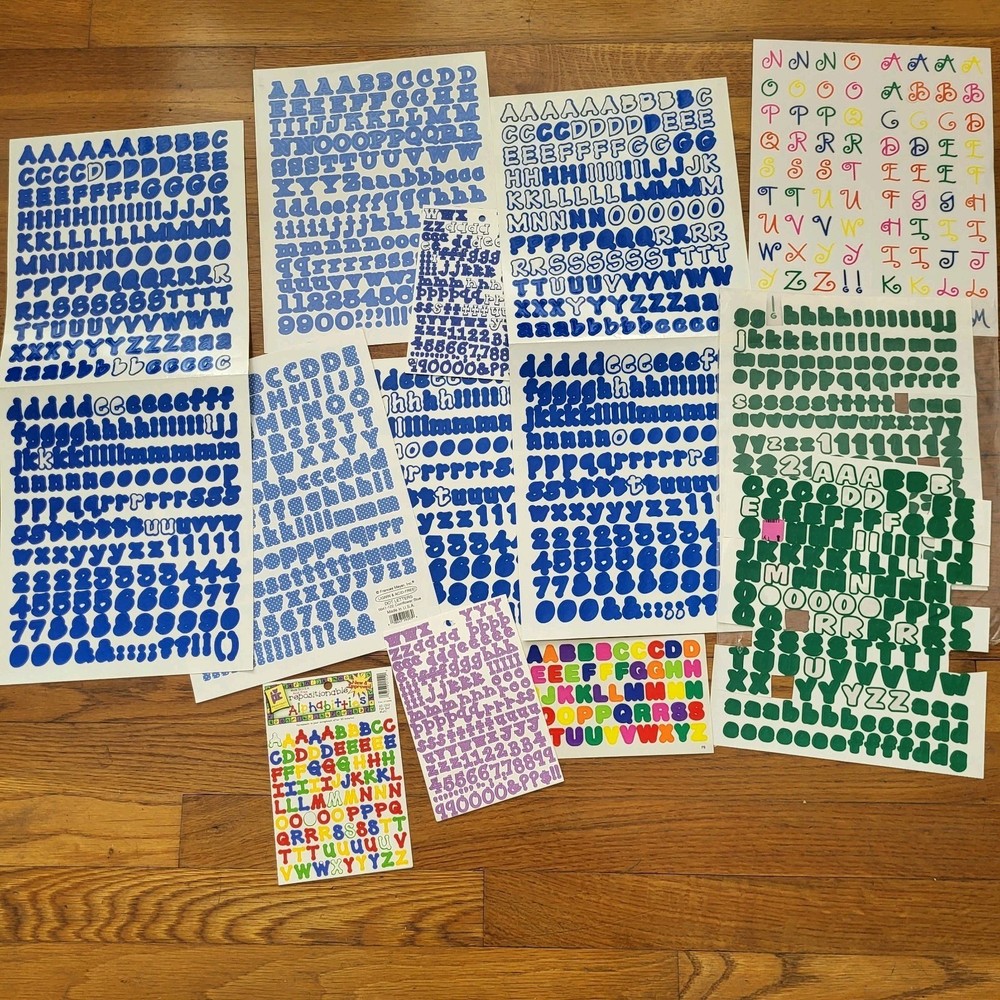 Lot Of Letter Alphabet Stickers Scrapbooking Posters Arts Crafts