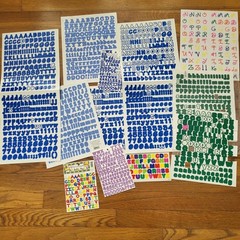 Lot Of Letter Alphabet Stickers Scrapbooking Posters Arts Crafts