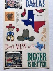 Retired 2005 Me & My Big Ideas Texas Stickers 5.5×12 in. Cowboys Dallas Boot