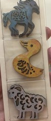 4 Packs Crafters Square Laser Cut Chipboard Decor 3 or 6pcs Each Packet New