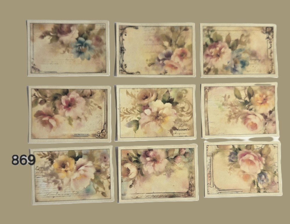 Romantic Journal Cards Supplies Scrapbooks Junk Journal #869