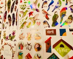 259+ Sticker Lot animals butterfly cat kittens bird flowers plants sea wild life