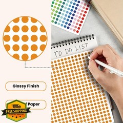 VeriPap Dot Stickers 0.25″ Orange