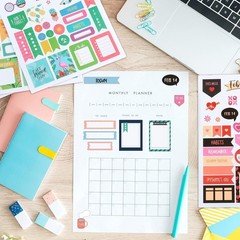 24 Sheets Seasonal Holiday Planner Stickers for Scrapbooking & Calendar