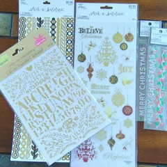 The Paper Studio Stick-a-Bilities All Bling Gold And Silver Decorative Stickers