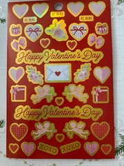 RECOLLECTIONS VALENTINE’S DAY STICKER BOOK 268 PC STICKERS 12 SHEETS ROMANCE