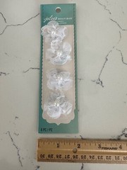 Jolee’s Boutique Embellishments Pk of 4 Lace Mini Flowers Scrapbooking Crafts