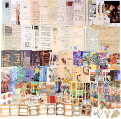 200Pcs Vintage Junk Journal Supplies,Scrapbook Supplies Scrapbooking