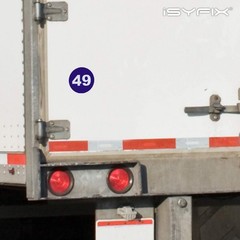 iSYFIX Blue Consecutive Number Stickers – 1 to 50, 4-inch, 1 set – Vinyl Self…