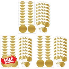 GUEER 300 Pcs 2″ Scratch Off Stickers Gold