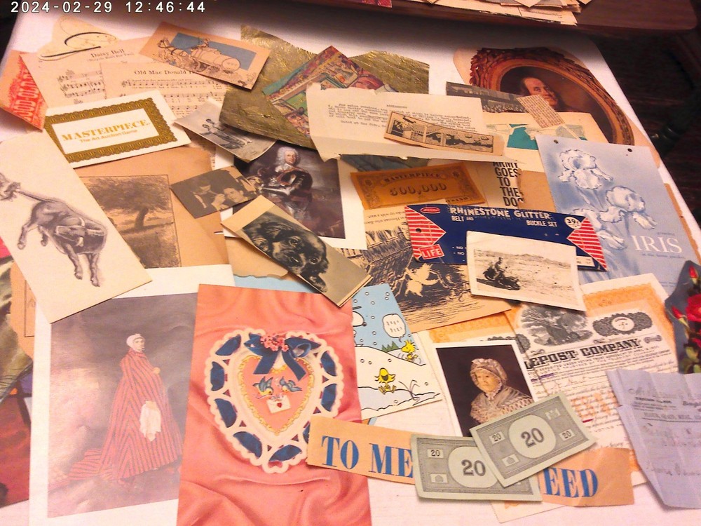 Antique & Vintage Ephemera Lot Junk Journal Scrapbook Collage Paper 1800s and Up