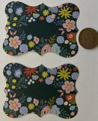 FLOWER TAG Die-Cut(20pc) Hobby Lobby•3.375”x 2-1/2”•Garden•Ephemera•Card Making•