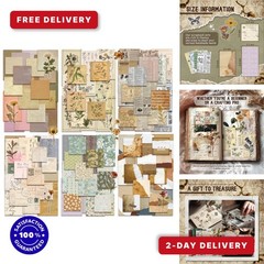 450 PCS Vintage Scrapbook Supplies Kit for Crafting & Journaling