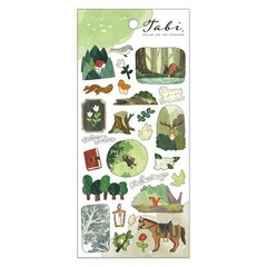 Mind Wave Sticker Sheet Set of 3 – Nature Countryside Green, White & Brown
