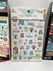 Lot Of 3 Happy Planner Sticker Layered Box + Agenda 52 1644pc + Sticker Book 963