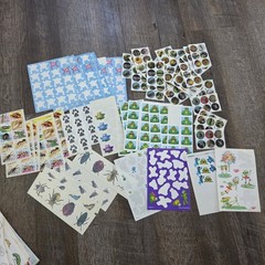 Large Lot Of Assorted Stickers Vintage Modern Scrapbooking Animals Smiley School
