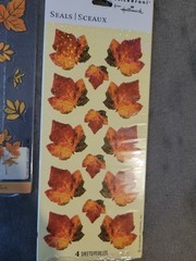 Vintage Lot Thanksgiving Fall Stickers Hallmark Stickeroni New Used