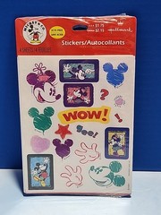 Lot of 4 Disney Sticker Mickey Minnie Mouse Dimensional Scrapbook