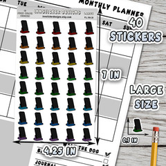 Phone Holder Stickers, Mini Icon Reminder Planner stickers, Journals, Scrapbooks