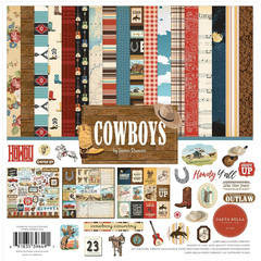 Echo Park Cowboys Collection Kit 12 x 12 Element Paper/Stickers #CBCBS371016