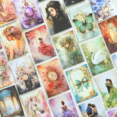300 Pcs Vintage Washi Stickers Set for Journaling and Scrapbooking Crafts