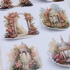 Pre- Sticker Book for Journaling, Dual Materials, Decorative Frame3434