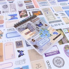 Junk Journal Supplies Precut Washi Stickers Book Stickers Book for1422
