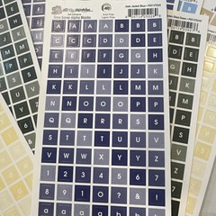 Lot Of 24 Sheets All My Memories Alphabet Stickers Alpha Blocks Alpha Rounds