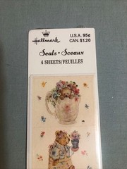 Vintage Hallmark Mary Hamilton Mary’s Bears Stickers 4 Sheets Sealed USA Sticker