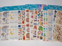 Lot 15 Packs Frances Meyer Stickers: Bug, Train, Splashes, Lunch, Money…SEALED