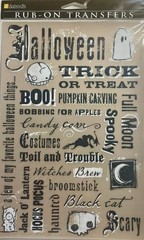LOT OF 2 SETS DAISY D’S RUB-ON TRANSFERS HALLOWEEN FAVORITES TRICK OR TREAT