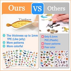 Reusable Sticker Books, Waterproof Stickers, Travel Essentials with Insect Theme