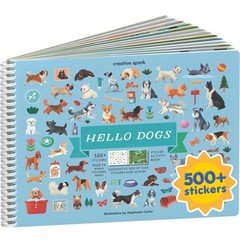Cupkin Hello Dogs Travel Activity Book for Toddlers 2-8 Years, 500+ Stickers