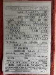 5 Letraset INSTANT LETTERING Transfer Letters 36pt Tiffany Light NICE !