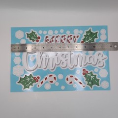 Set Of 9 Christmas Stickers With Snowflakes