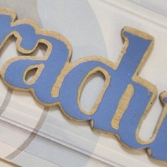 NEW Lot 2 Pkg Lil Davis Vintage Wood Words GRADUATION Congrats Diploma -G