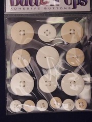 Sticko Button Ups Adhesive Buttons Scrapbook Embellishments Cards Lot 8N