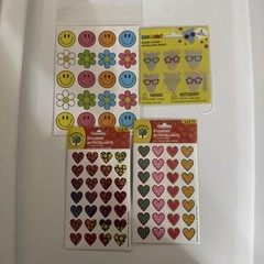 Glass Stickers Craft Assorted Lot 10 Pages Over 120 Stickers L21